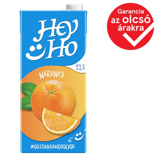 Hey-Ho narancs ital cukorral és édesítőszerekkel 1 l
