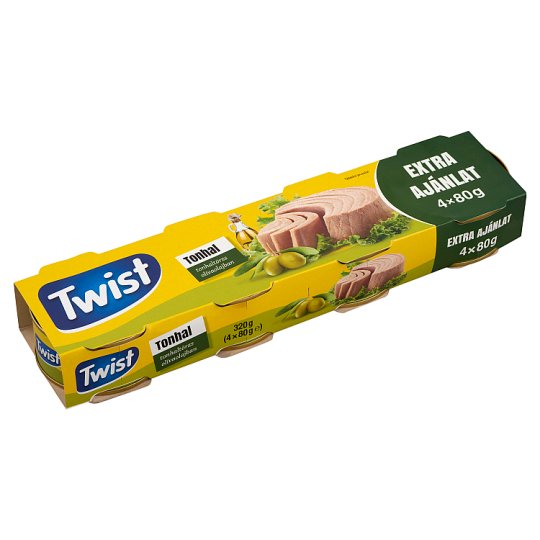 Twist tonhaltörzs olívaolajban 4 x 80 g