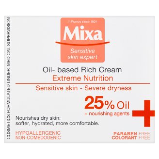 Mixa gazdag, tápláló krém ligetszépe olajjal és hidratáló anyagokkal 50 ml