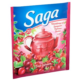 Saga vörösáfonya ízű gyümölcstea 20 filter