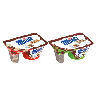Zott Monte Choko Flakes vagy Waffle Sticks csokoládés-mogyorós desszertkrém 125 g