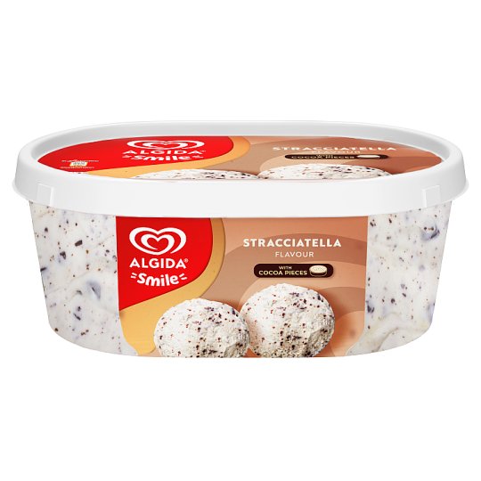 Algida Smile Stracciatella tejszín ízű jégkrém kakaós bevonó darabkákkal 1000 ml