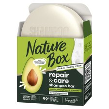 Nature Box Avokádó szilárd sampon a regeneráló hajért 85 g