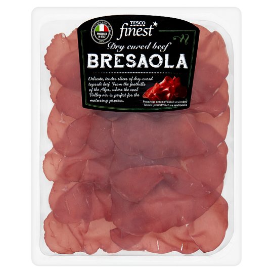 Tesco Finest Bresaola nyers, szárított, érlelt marhacomb szeletek 90 g