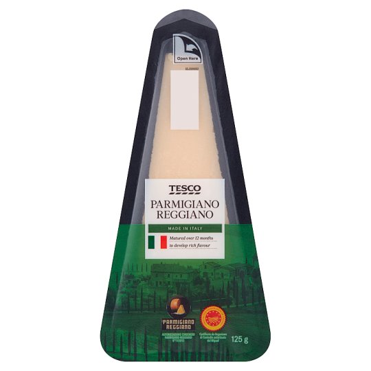 Tesco Parmigiano Reggiano félzsíros, extra kemény sajt 125 g