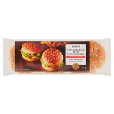 Tesco Hamburger Buns with Sesame Seeds 6 x 53 g (318 g)