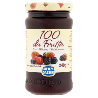 Menz & Gasser különleges minőségű erdei-gyümölcslekvár üvegben 240 g