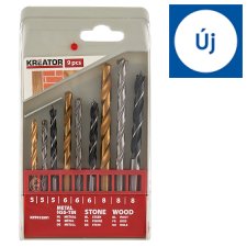 Kreator Mixed Drill Bit Set 9 pcs