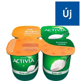 Danone Activia élőflórás, natúr joghurt 4 x 125 g