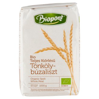 Biopont BIO teljes kiőrlésű tönkölybúzaliszt 1 kg