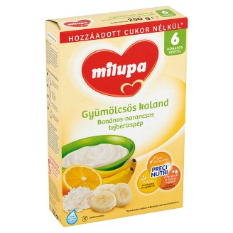 Milupa Gyümölcsös Kaland banános-narancsos tejberizspép 6 hónapos kortól 250 g