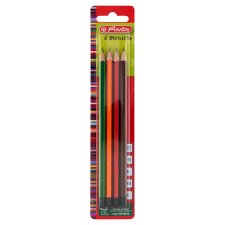 Herlitz Pencils with Shatterproof Graphite Lead 4 pcs