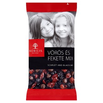Nobilis vörös és fekete aszalt gyümölcs és étcsokoládé mix 100 g