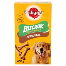 Pedigree Biscrok Gravy Bones Original kiegészítő állateledel felnőtt kutyák számára 400 g