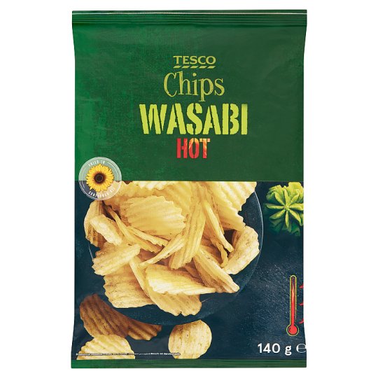 Tesco wasabi ízű burgonyachips 140 g