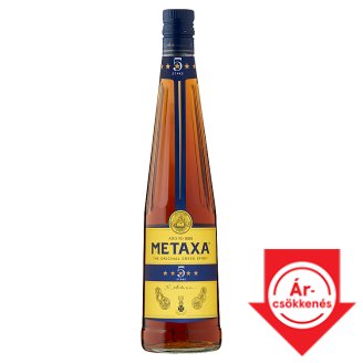 Metaxa 5* mediterrán likőrkülönlegesség 38% 0,7 l