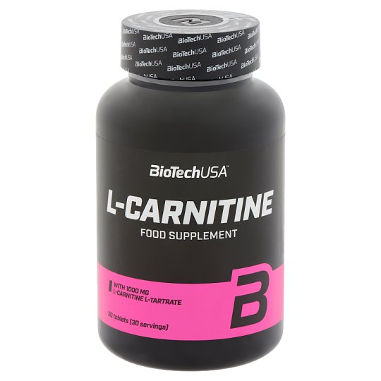 BioTechUSA L-Carnitine L-karnitin tartalmú étrend-kiegészítő tabletta 30 db 60 g