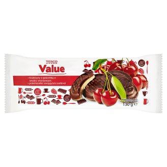 Tesco Value piskótatallér meggyízű zselével 130 g