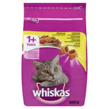 Whiskas 1+ teljes értékű száraz eledel felnőtt macskák részére csirkével 300 g