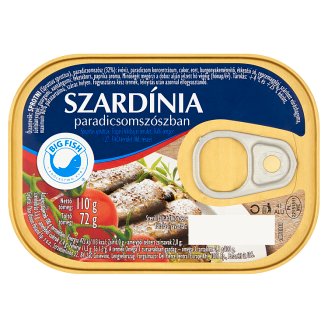 Big Fish szardínia paradicsomszószban 110 g