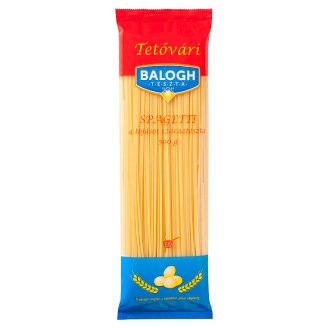 Tetővári 4 tojásos spagetti száraztészta 500 g
