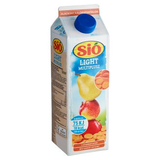 Sió Light Multiplusz energiaszegény rostos vegyes gyümölcs-zöldség ital 1 l
