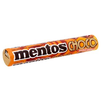 Mentos Choco csokoládéval töltött karamellás cukordrazsé 38 g
