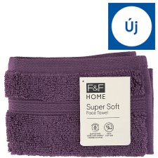 F&F Home Super Soft Purple Face Towel 30 cm x 30 cm