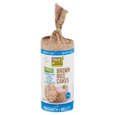 RiceUp! Eat Smart Brown Rice Cakes with Amaranth & Millet 120 g