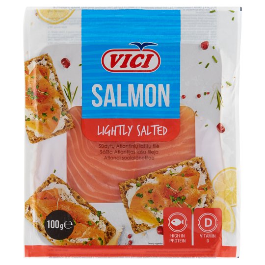 Vici sózott szeletelt atlanti lazacfilé 100 g