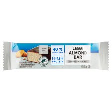 Tesco Almond Bar in Dark Chocolate 50 g