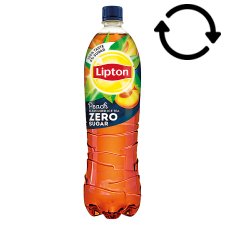 Lipton Ice Tea Zero Energy-Free Peach Flavoured Soft Drink with Black Tea Extract 1,5 l