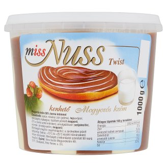 Miss Nuss Twist kenhető mogyorós krém 1000 g