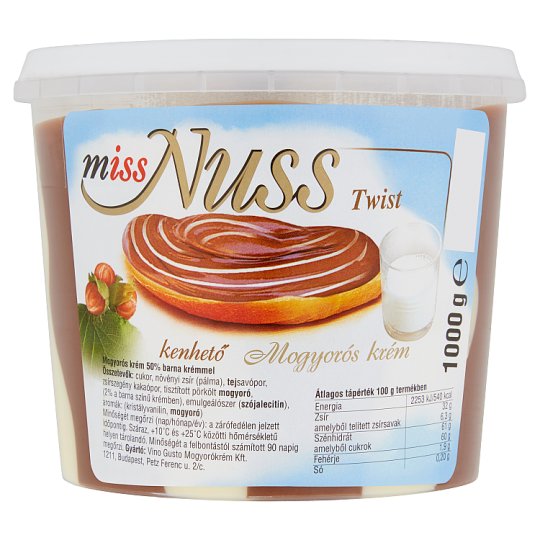 Miss Nuss Twist mogyorós krém 1000 g