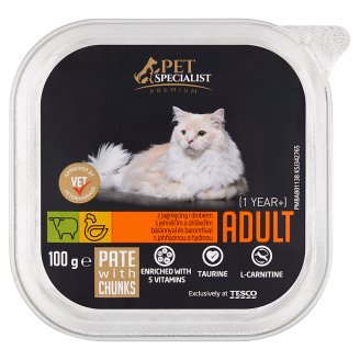 Tesco Pet Specialist Premium teljes értékű eledel felnőtt macskáknak báránnyal, baromfival 100 g