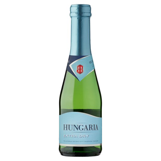 Hungaria Extra Dry palackban erjesztett különlegesen száraz fehér minőségi pezsgő 0,2 l