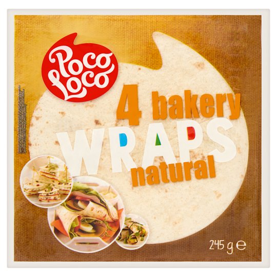 Poco Loco Tortilla Wraps from Wheat Flour 4 pcs 245 g