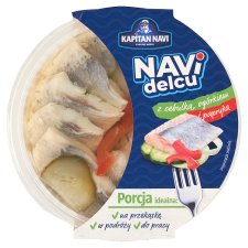 Kapitan Navi szeletelt, pácolt heringfilé szárított paradicsommal, növényi olajban 200 g