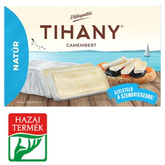 Tihany Válogatás Szendvics Camembert natúr zsíros lágysajt 120 g