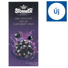 Stühmer Dark Chocolate Filled with Blackcurrant Cream 100 g