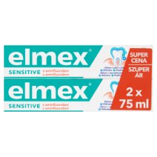 elmex Sensitive Toothpaste with Fluoride 2 x 75 ml