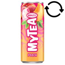 Rauch MyTea Peach Ice Tea Peach Soft Drink Made from Black Tea 330 ml