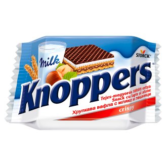 Knoppers tejes-mogyorós töltött ostya 25 g