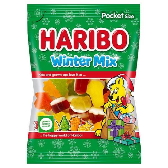 Haribo Winter Mix gyümölcsízű gumicukorka 100 g