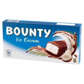 Bounty kókuszos tejjégkrém szelet kókuszreszelékkel megszórt kakaós bevonattal 6 x 50,1 ml