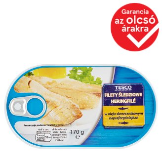 Tesco heringfilé napraforgóolajban 170 g