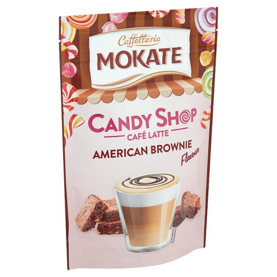 Mokate Café Latte Candy Shop American Brownie brownie ízesítésű instant kávéitalpor 110 g