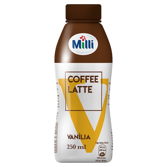 Milli Coffee Latte Vanília Latte vaníliaízű tejeskávé tejszínnel 250 ml