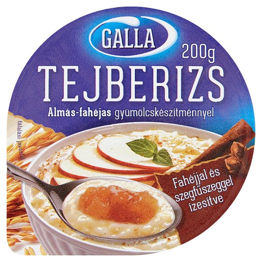 Galla tejberizs almás-fahéjas gyümölcskészítménnyel 200 g