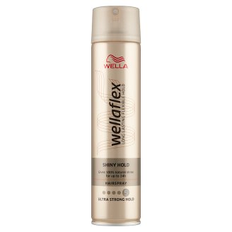 Wella Wellaflex Shiny Hold Ultra Strong Hold hajlakk 250 ml